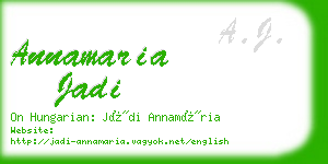 annamaria jadi business card